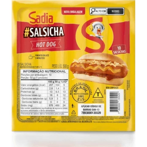 Sadia Salsicha Hot-Dog 500g