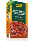Vapza Carne Curada (Seca) Desfiada Caixa/Vácuo 400g Linha Dê Seu Toque
