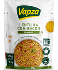 Vapza Lentilha com Bacon Pouch 250g Linha Só Aquecer