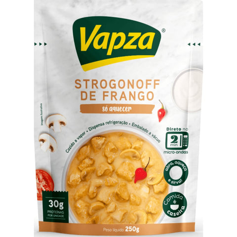 Vapza Strogonoff de Frango Pouch 250g Linha Só Aquecer