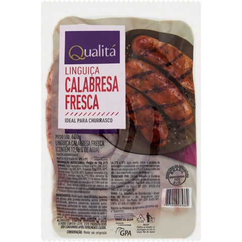 Qualitá Linguiça Calabresa Fresca 600g