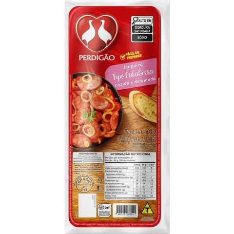 Perdigão Linguiça Calabresa Cozida e Defumada 400g