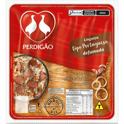 Perdigão Linguiça Portuguesa Defumada 2,5kg
