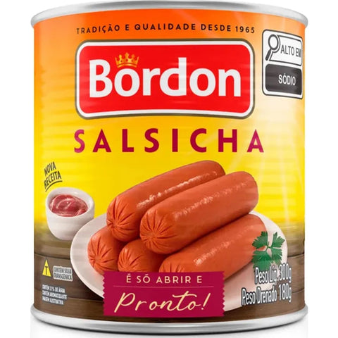 Bordon Salsicha Pronto para Servir Lata 300g