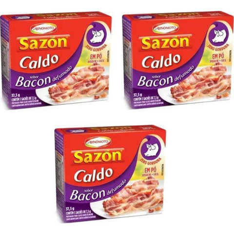 Ajinomoto Caldo Sazón® Bacon 3 X 40g