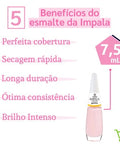 Impala Cremoso Esmalte Gatinha 7,5ml - MEUBRASILONLINE