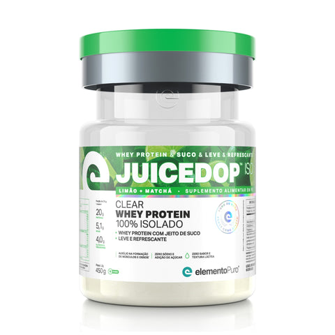 Whey Protein Isolado ElementoPuro Juicedop 450g Limão Matchá