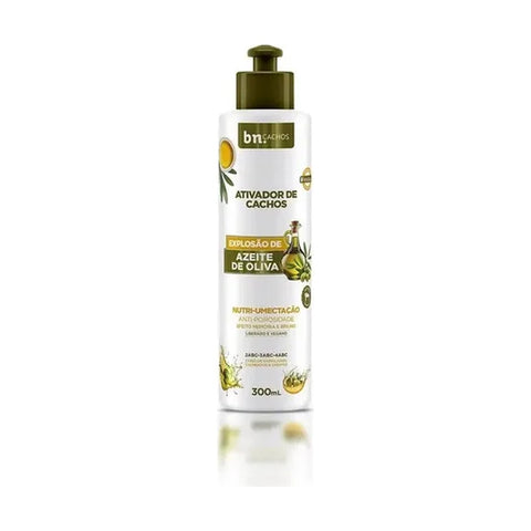 Kit BN.Cachos Explosão de Azeite de Oliva - Shampoo + Condicionador + Ativador de Cachos