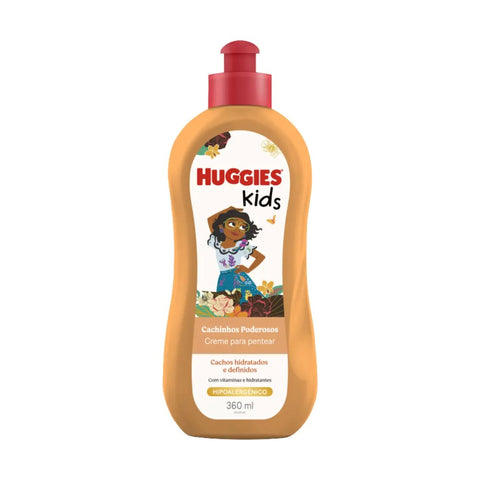 Kit Huggies Kids Cachinhos Poderosos Shampoo + Condicionador + Creme de Pentear
