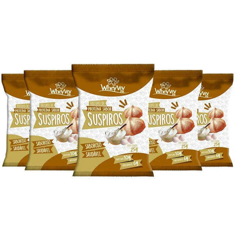 Kit Suspiro de Proteína Sem Açúcar Wheyviv (5un de 25g) - MEUBRASILONLINE