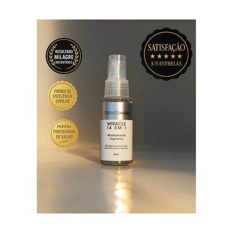 Leave-In Finalizador Miracle 14 em 1 Trendsmake 60ml