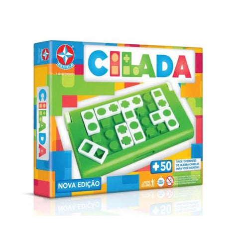 Estrela Brazilian Original Board Game Cilada "Trap" Challenge +50 Pieces New Edition