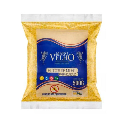 Mano Velho Flocos De Milho Sem Transgênico 500g