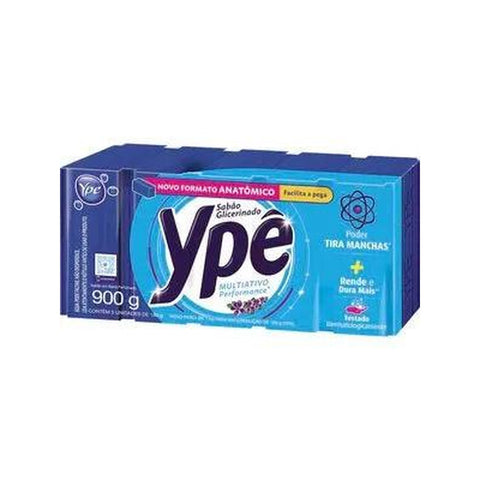 Ypê Sabão em Barra Azul Perfumado Pacote com 5x180g