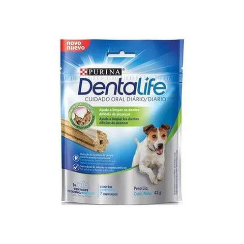 Purina Petisco DentaLife Cães Adultos Pequenos 7 unidades 42g