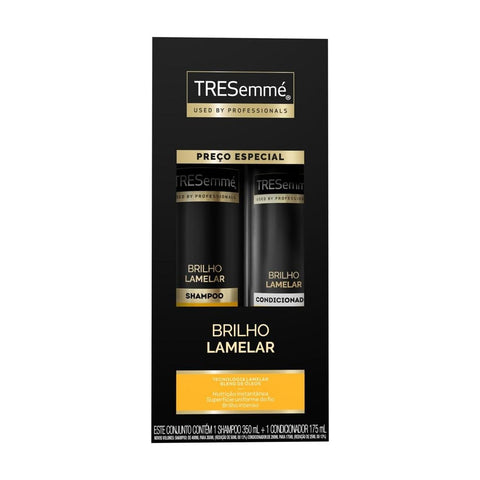 TRESemmé Kit Shampoo 350ml + Condicionador 175ml Brilho Lamelar