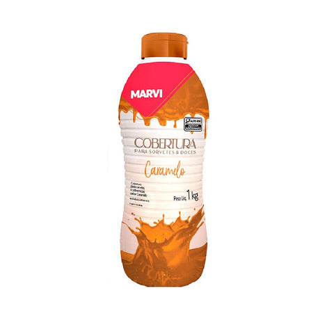 Marvi Cobertura de sorvete 1kg Escolha o sabor (Unidade) Caramelo 1Kg