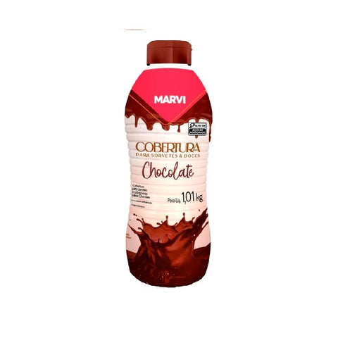 Marvi Cobertura de sorvete 1kg Escolha o sabor (Unidade) Chocolate 1Kg