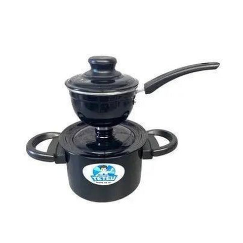 Teteu Cuscuzeira Individual Peitinho Black / Preto