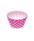 Forminha N-5 para docinhos - Small Candy Cups Pink Poa Branco - Pink white dots
