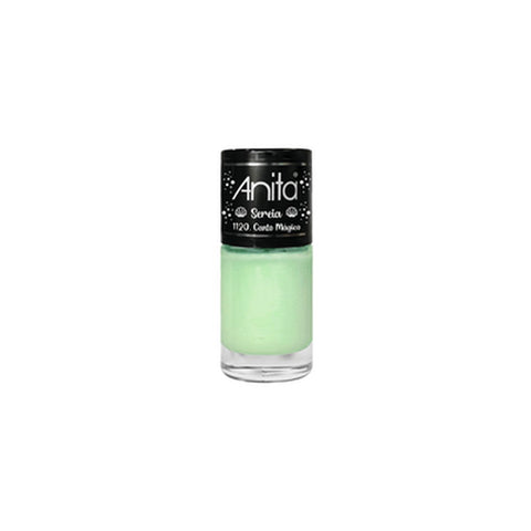 Anita Esmaltes - Coleção Sereia Canto Mágico - Verde claro com micro partículas de glitter