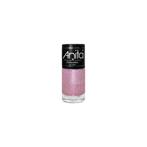 Anita Esmaltes - Coleção Embaixadora Repost - Glitter rosa impecável.