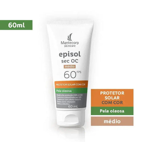 Protetor Solar Episol Sec OC Fps 60 1 unidade - MEUBRASILONLINE