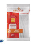 Mini Colher Biodegradável Cristal 200 unidades Goldenplast - MEUBRASILONLINE