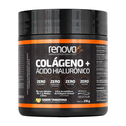 Colágeno + Ácido Hialuronico - RenovaBe - 216g - Sabores