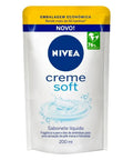 NIVEA SAB LIQ REFIL CREME SOFT 200ML - MEUBRASILONLINE