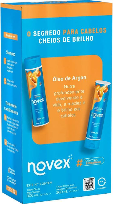 Kit Shampoo + Condicionbador Óleo de Argan Novex 300ml