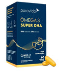 Ômega 3 Dha Puravida 60 Cápsulas - MEUBRASILONLINE