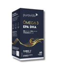 Ômega-3 EPA DHA Puravida 60 Caps - MEUBRASILONLINE