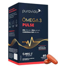 Ômega-3 Pulse Puravida 60 caps - MEUBRASILONLINE