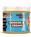 Pasta De Castanha De Caju Com Cookies & Cream Naked Nuts 300G - MEUBRASILONLINE