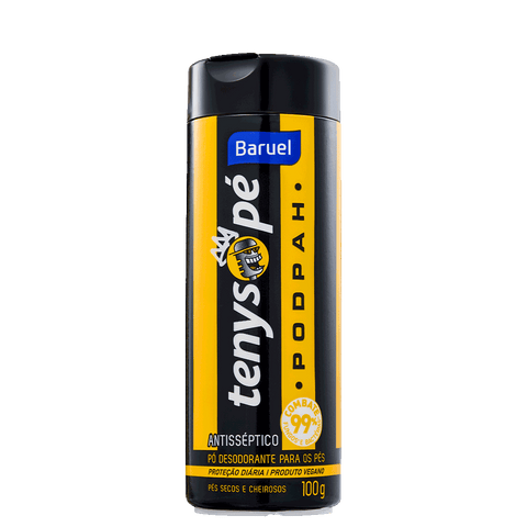Baruel Talco Antisséptico Tenys 100g - Unidade