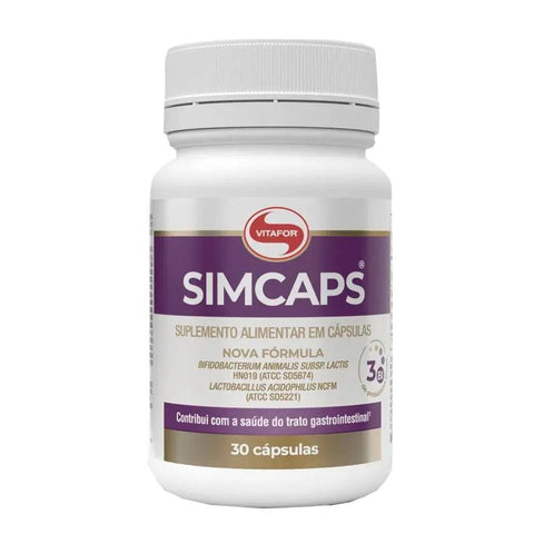 Probióticos Simcaps Vitafor 30 Caps - MEUBRASILONLINE
