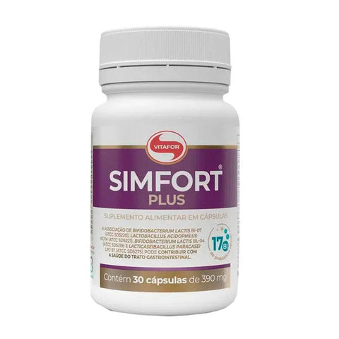 Probióticos Simfort Plus Vitafor 30 cápsulas - MEUBRASILONLINE