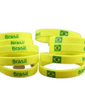 Pulseira Brasil Silicone - MEUBRASILONLINE