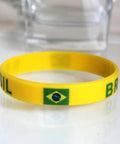 Pulseira Brasil Silicone - MEUBRASILONLINE