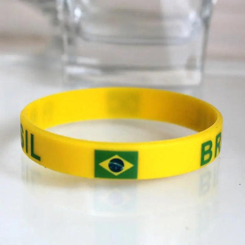 Pulseira Brasil Silicone - MEUBRASILONLINE
