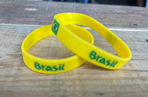 Pulseira Brasil Silicone - MEUBRASILONLINE