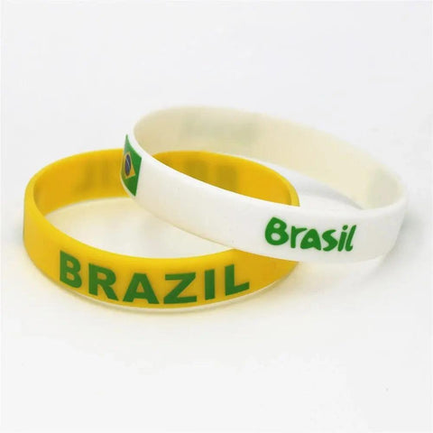 Pulseira Brasil Silicone - MEUBRASILONLINE