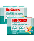 Sabonete em Barra Huggies Baby Extra Suave 75g Pack c/2