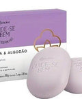 Sabonete em Barra Duo Cuide-se Bem Rosa e Algodão - O Boticário 2X 80 160G - MEUBRASILONLINE