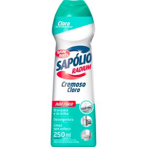 Sapólio Radium Cremoso Cloro com Bicarbonato de Sódio 250 ml