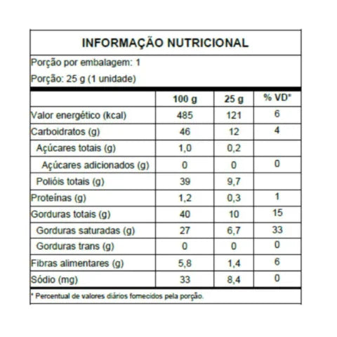 Chocolate Branco ao Leite de Coco Loov Chocolife (cx c/12 un de 25g)