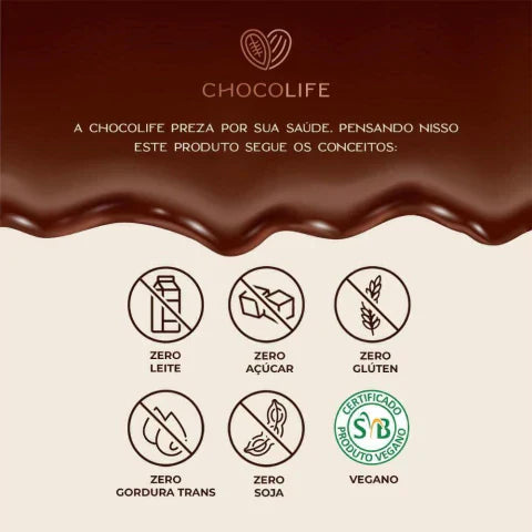 Chocolate Ao Leite de Coco Loov Chocolife (cx c/ 12 un de 25g)