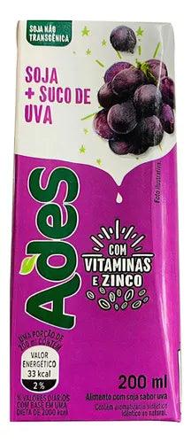 Suco Soja + Frutas Ades Frutas Uva 6x200ml