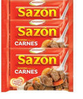 Tempero SAZÓN® Carnes 3 x 60 Gr. - MEUBRASILONLINE